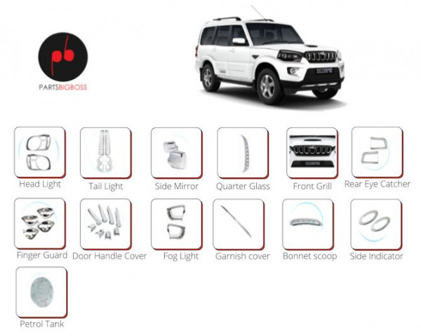 Mahindra best sale scorpio accessories