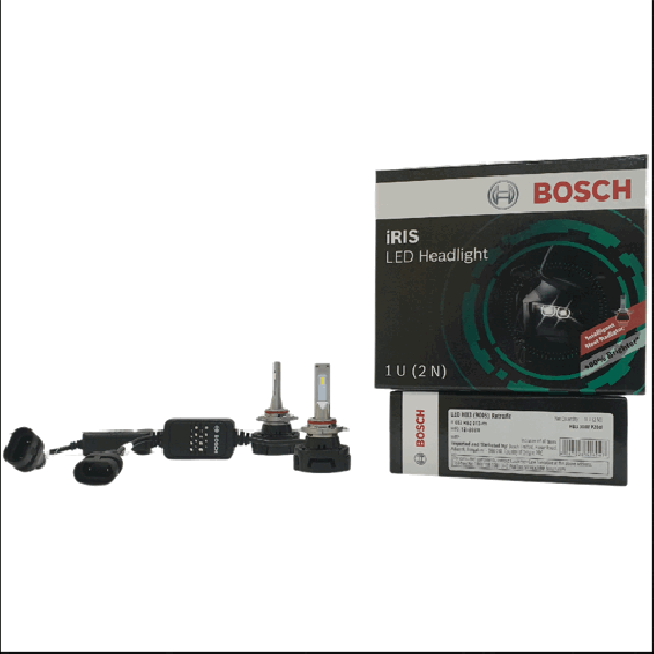 BOSCH F002H52013FT9 HB3 iRIS LED Head Light Lamp Bulb 30W 12V P22d 2300 Lumens Set of 2