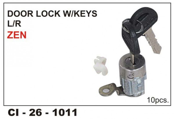 Car International Door Lock W/Key Zen Right CI1011R for