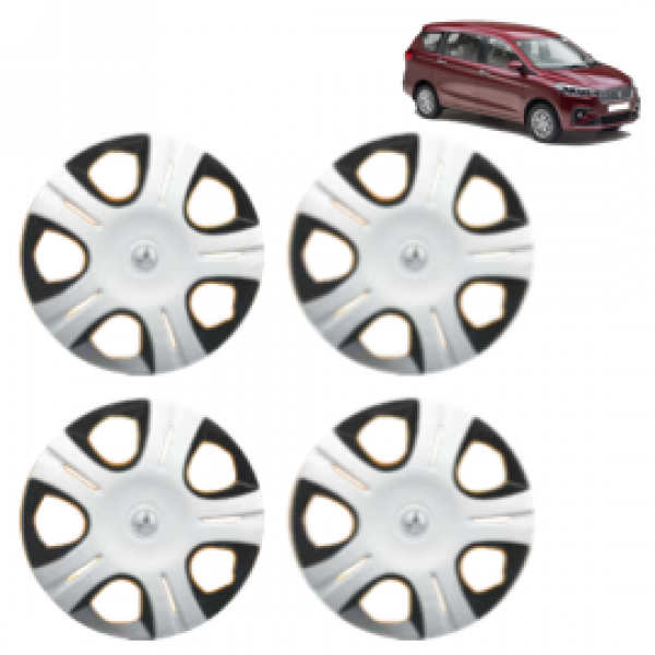 Premium Quality Car Full Wheel Cover Caps Clip Type 12 Inches (Pirus) (Double Colour Silver