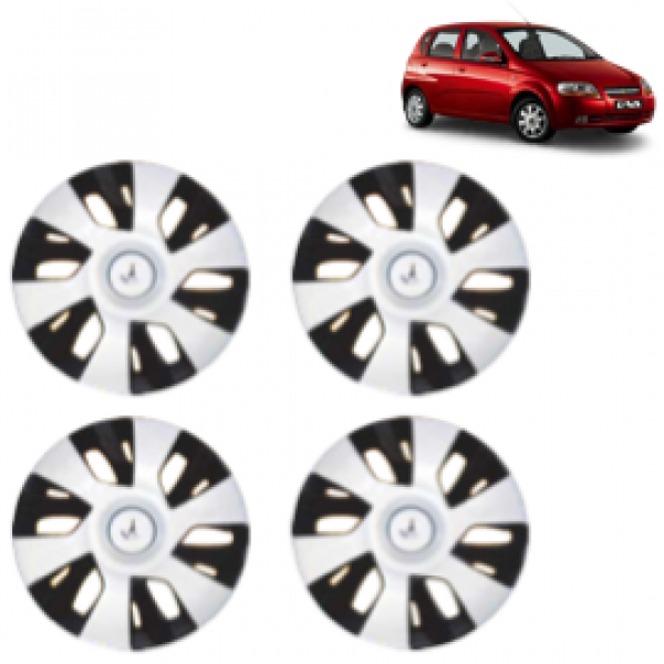 Premium Quality Car Full Wheel Cover Caps Clip Type 13 Inches Power Double Colour Silver Black For Aveo U Va