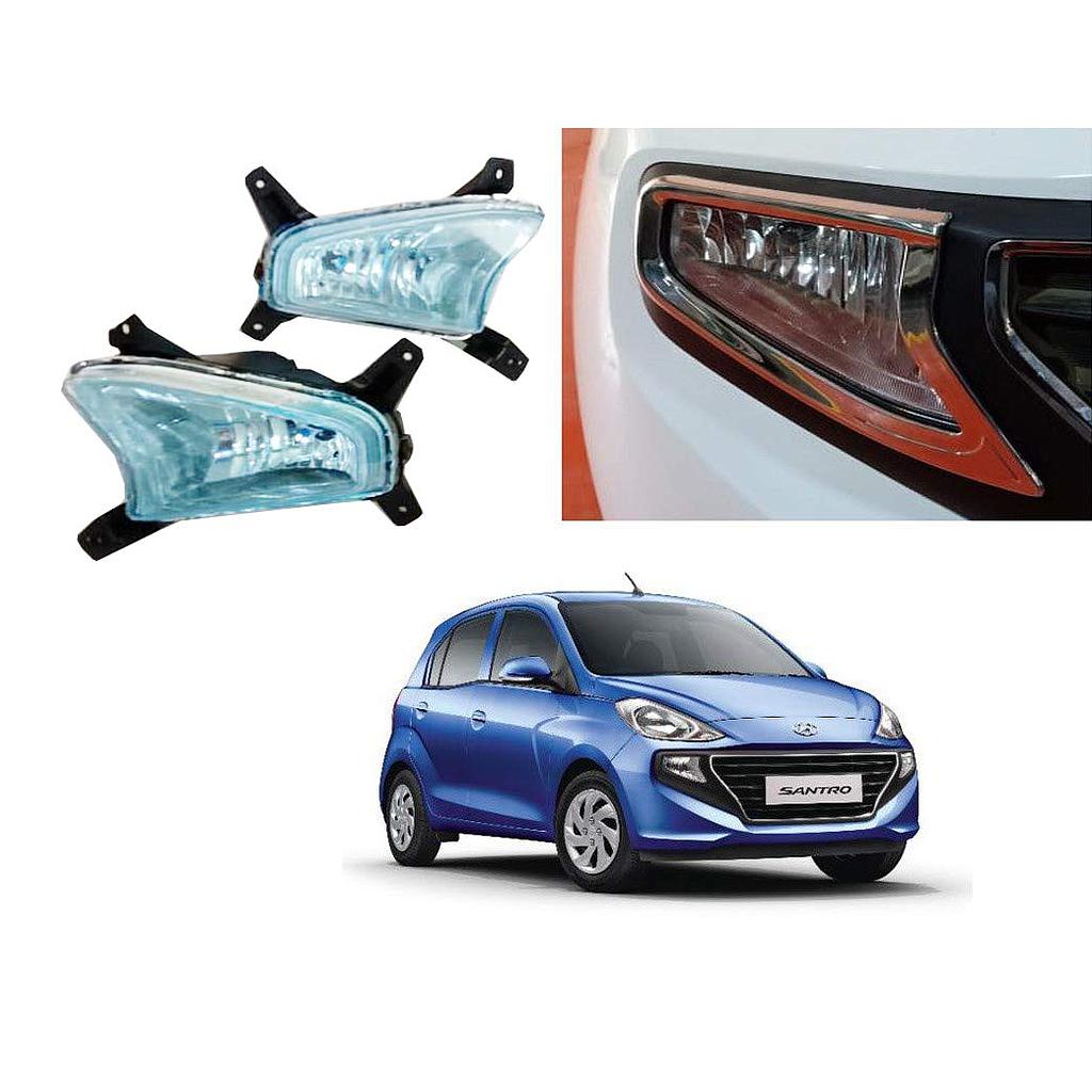 Globex Fog Light Lamp Assembly Santro 2018 Onwards (With Bulb) for