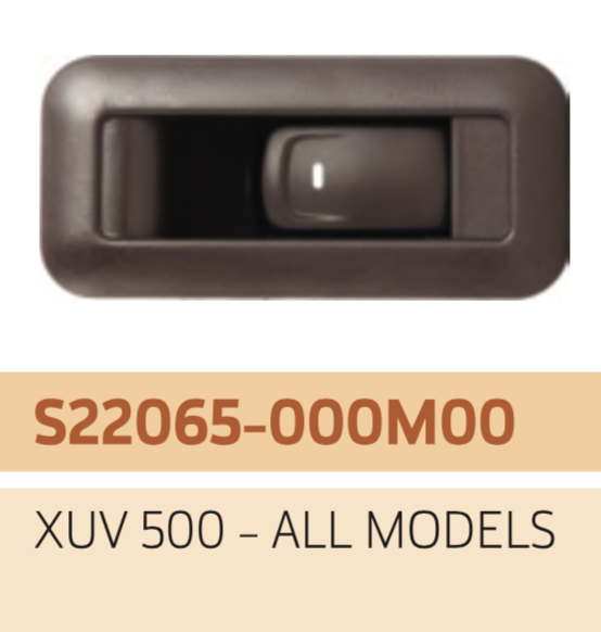 UNO MINDA S22065 Power Window Switch Single XUV 500 Rear Left (Brown
