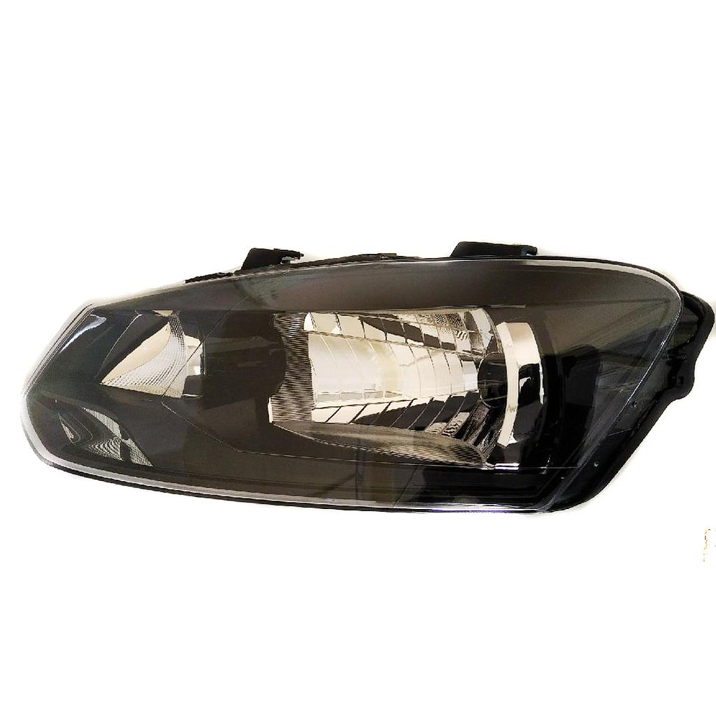 Head Lamp Assembly Black Bezel LHS Vento / Polo (Minda) for Volkswagen